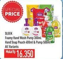 Promo Harga Sleek Foamy Hand Wash/Hand Soap  - Hypermart