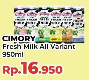 Promo Harga Cimory Fresh Milk All Variants 950 ml - Yogya