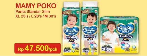 Promo Harga Mamy Poko Pants Xtra Kering Slim Tidak Gembung M30, L28, XL23  - Indomaret