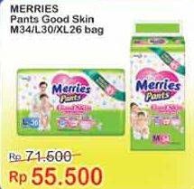 Promo Harga Merries Pants Good Skin M34, L30, XL26  - Indomaret