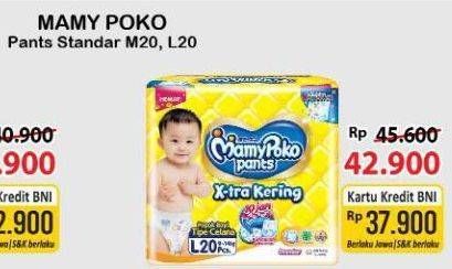 Promo Harga Mamy Poko Pants Xtra Kering L20 20 pcs - Alfamart