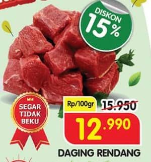 Promo Harga Daging Rendang Sapi per 100 gr - Superindo