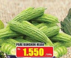 Promo Harga Pare Bangkok Hijau per 100 gr - Hari Hari