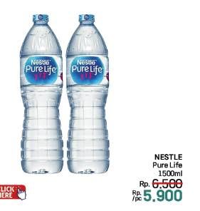 Promo Harga Nestle Pure Life Air Mineral 1500 ml - LotteMart