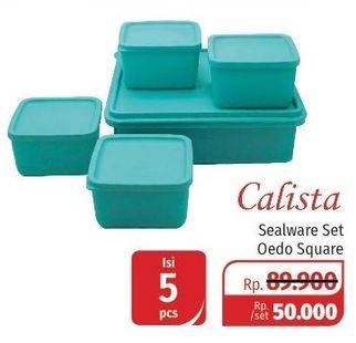 Promo Harga CALISTA Sealware Oedo 5 pcs - Lotte Grosir