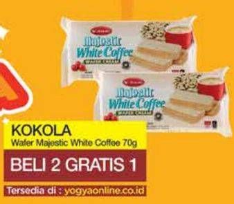 Promo Harga KOKOLA Majestik Wafer Cream White Coffee 80 gr - Yogya