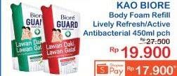 Promo Harga BIORE Guard Body Foam Active Antibacterial, Lively Refresh 450 ml - Indomaret