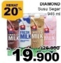 Promo Harga DIAMOND Fresh Milk 946 ml - Giant