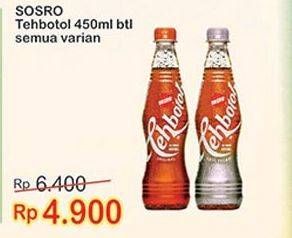 Promo Harga SOSRO Teh Botol All Variants 450 ml - Indomaret