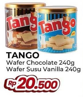 Promo Harga Tango Wafer Chocolate, Vanilla Milk 300 gr - Yogya