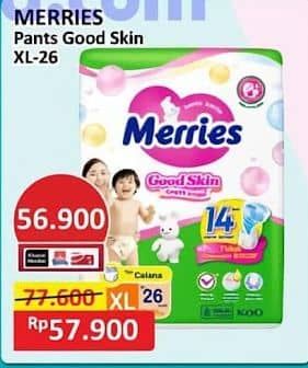 Promo Harga Merries Pants Good Skin XL26 26 pcs - Alfamart