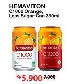 Promo Harga HEMAVITON C1000 Orange, Less Sugar 330 ml - Alfamart