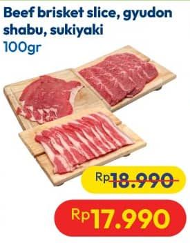 Promo Harga Beef Brisket Slice/Gyudon Shabu/Sukiyaki  - Hypermart