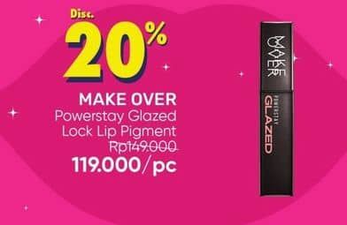 Promo Harga Make Over Powerstay Glazed Lock Lip Pigment 3 gr - Guardian