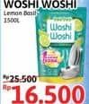 Promo Harga Woshi Woshi Dishwash  Lime Lemon Basil 1500 ml - Alfamidi