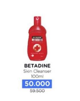 Promo Harga Betadine Antiseptic Skin Cleanser 100 ml - Watsons