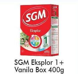 Promo Harga SGM Eksplor 1+ Susu Pertumbuhan Vanila 400 gr - Alfamart