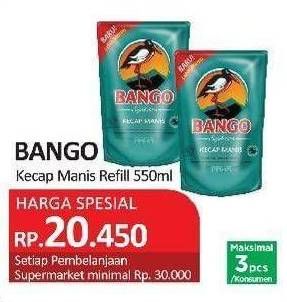 Promo Harga BANGO Kecap Manis 550 ml - Yogya