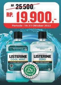 Promo Harga Listerine Mouthwash Antiseptic 250 ml - Alfamart