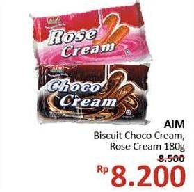 Promo Harga AIM Cream Biskuit Choco Cream, Rose Cream 180 gr - Alfamidi