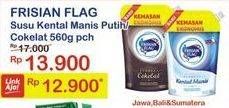 Promo Harga FRISIAN FLAG Susu Kental Manis Cokelat, Putih 560 gr - Indomaret