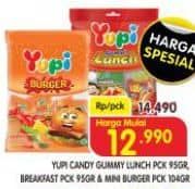 Promo Harga Yupi Candy Mini Burger, Gummy Lunch, Gummy Breakfast 95 gr - Superindo