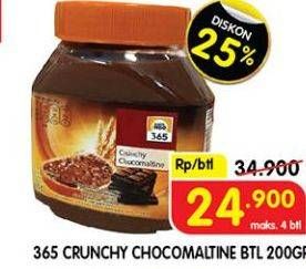 Promo Harga 365 Crunchy Chocomaltine 200 gr - Superindo