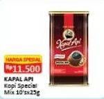 Promo Harga Kapal Api Kopi Bubuk Special per 10 sachet 25 gr - Alfamart