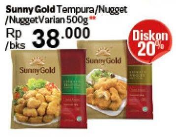 Promo Harga Sunny Gold Tempura / Nugget Varian  - Carrefour