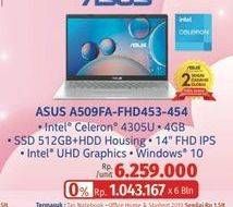 Promo Harga ASUS VivoBook A509FA-FHD453  - LotteMart