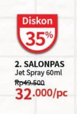 Promo Harga Salonpas Jet Spray 60 ml - Guardian