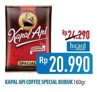Promo Harga Kapal Api Kopi Bubuk Special 165 gr - Hypermart