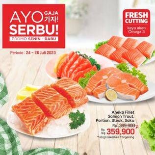 Promo Harga Salmon Fillet  - LotteMart