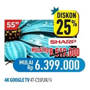 Promo Harga Sharp 4T-C55FJ1X  - Hypermart