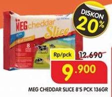 Promo Harga MEG Cheddar Slice 8 pcs - Superindo