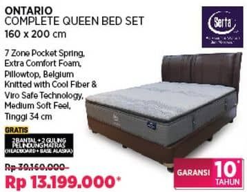 Promo Harga Serta Ontario Tempat Tidur Queen 160x200 Cm  - COURTS