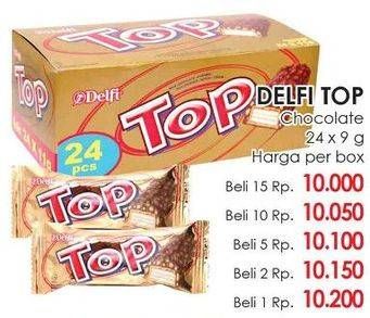 Promo Harga DELFI TOP Chocolate 24 pcs - Lotte Grosir