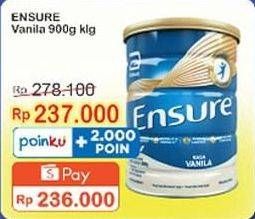 Promo Harga Ensure Nutrition Powder FOS Vanila 900 gr - Indomaret