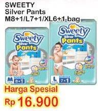 Promo Harga Sweety Silver Pants M8+1, L7+1, XL6+1  - Indomaret