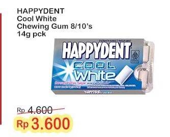 Promo Harga Happydent Cool White Permen Karet 84 gr - Indomaret