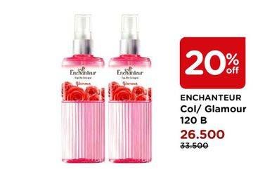 Promo Harga ENCHANTEUR Eau De Cologne Glamour 120 ml - Watsons