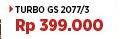 Promo Harga Turbo GS 2077 Kompor Gas 2 Tungku  - COURTS