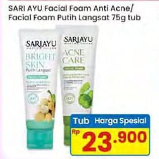 Promo Harga Sariayu Facial Foam Acne Care, Putih Langsat 75 gr - Indomaret