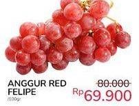 Promo Harga Anggur Red Felipe per 100 gr - Indomaret