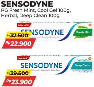 Promo Harga Sensodyne Pasta Gigi Fresh Mint, Cool Gel 100 gr - Alfamart