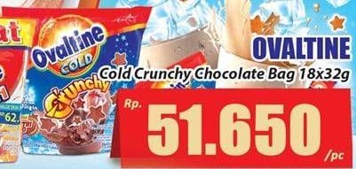 Promo Harga OVALTINE Crunchy Iced Choco per 18 sachet 32 gr - Hari Hari