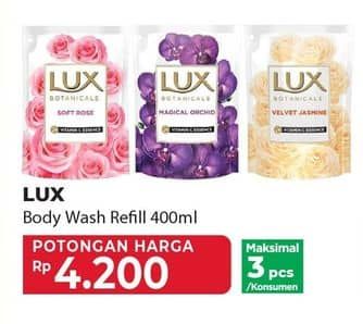 Promo Harga LUX Botanicals Body Wash 400 ml - Yogya