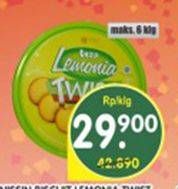 Promo Harga NISSIN Cookies Lemonia Twist  - Superindo