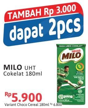 Promo Harga Milo Susu UHT 180 ml - Alfamidi