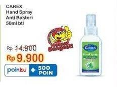 Promo Harga CAREX Hand Sanitizer Spray Anti Bakteri 50 ml - Indomaret